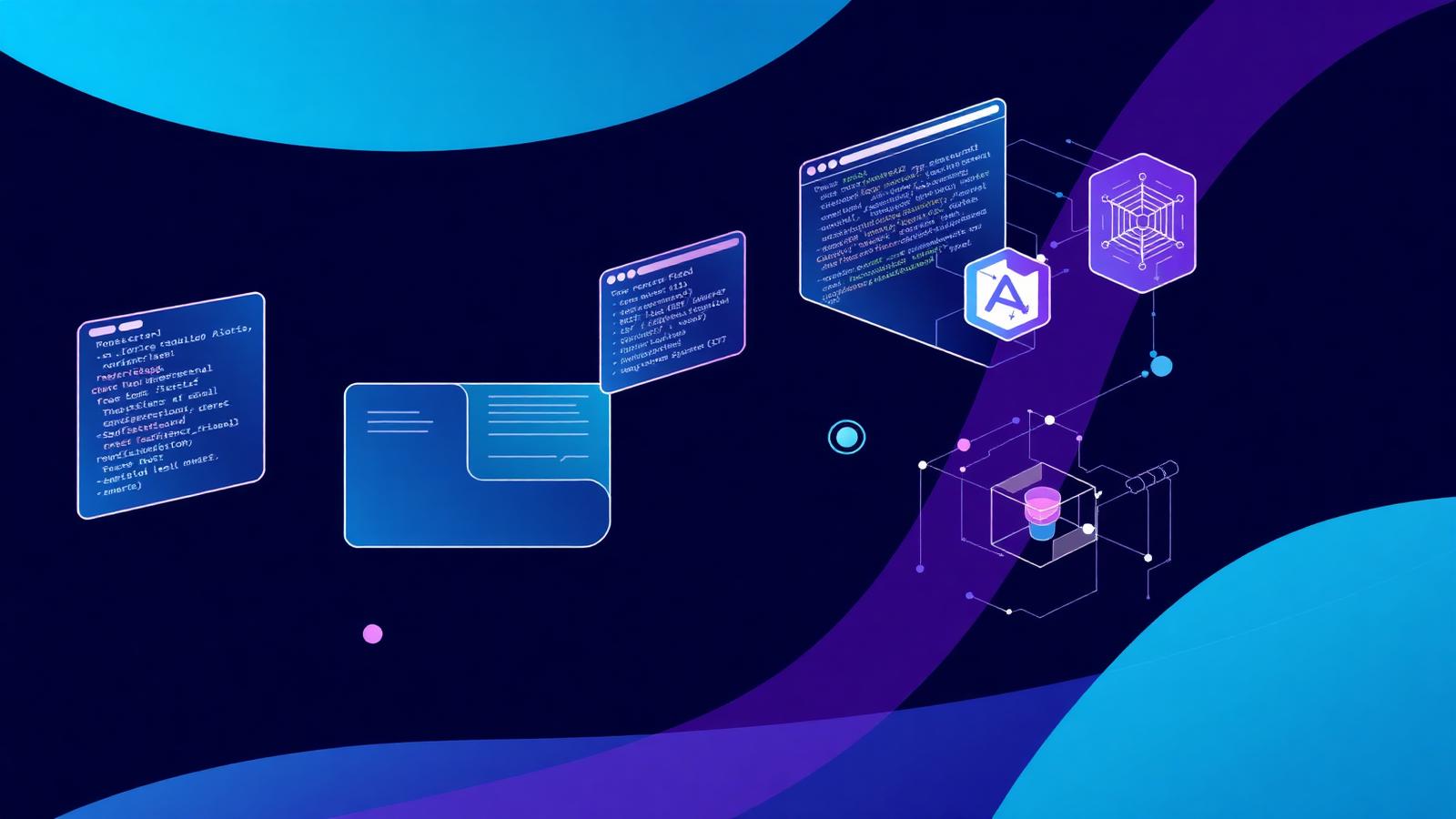 AI-assisted software architecture and code panels